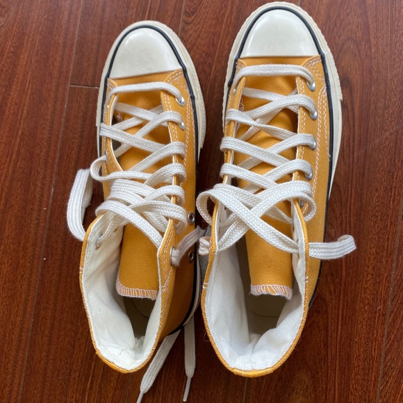 Shoes - All star high top yellow sneakers